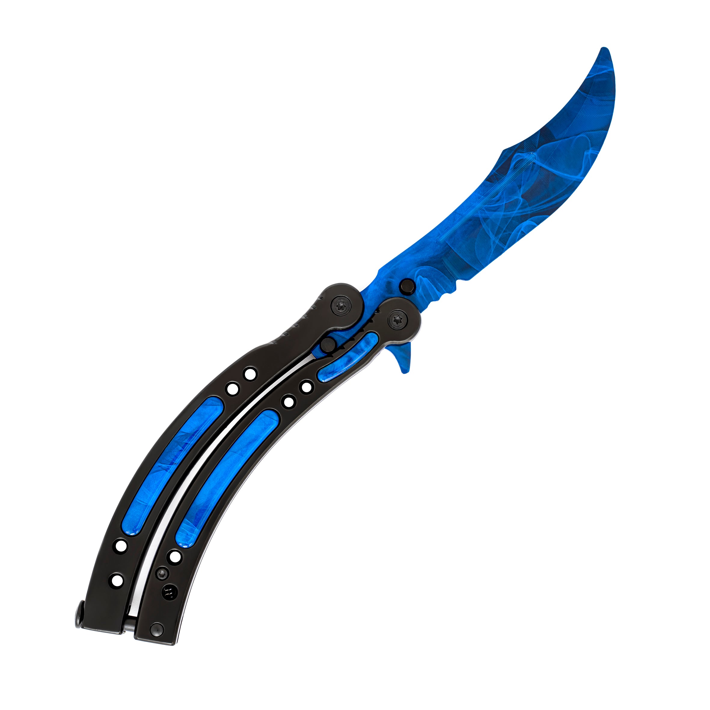 Butterfly knife Blue Doppler