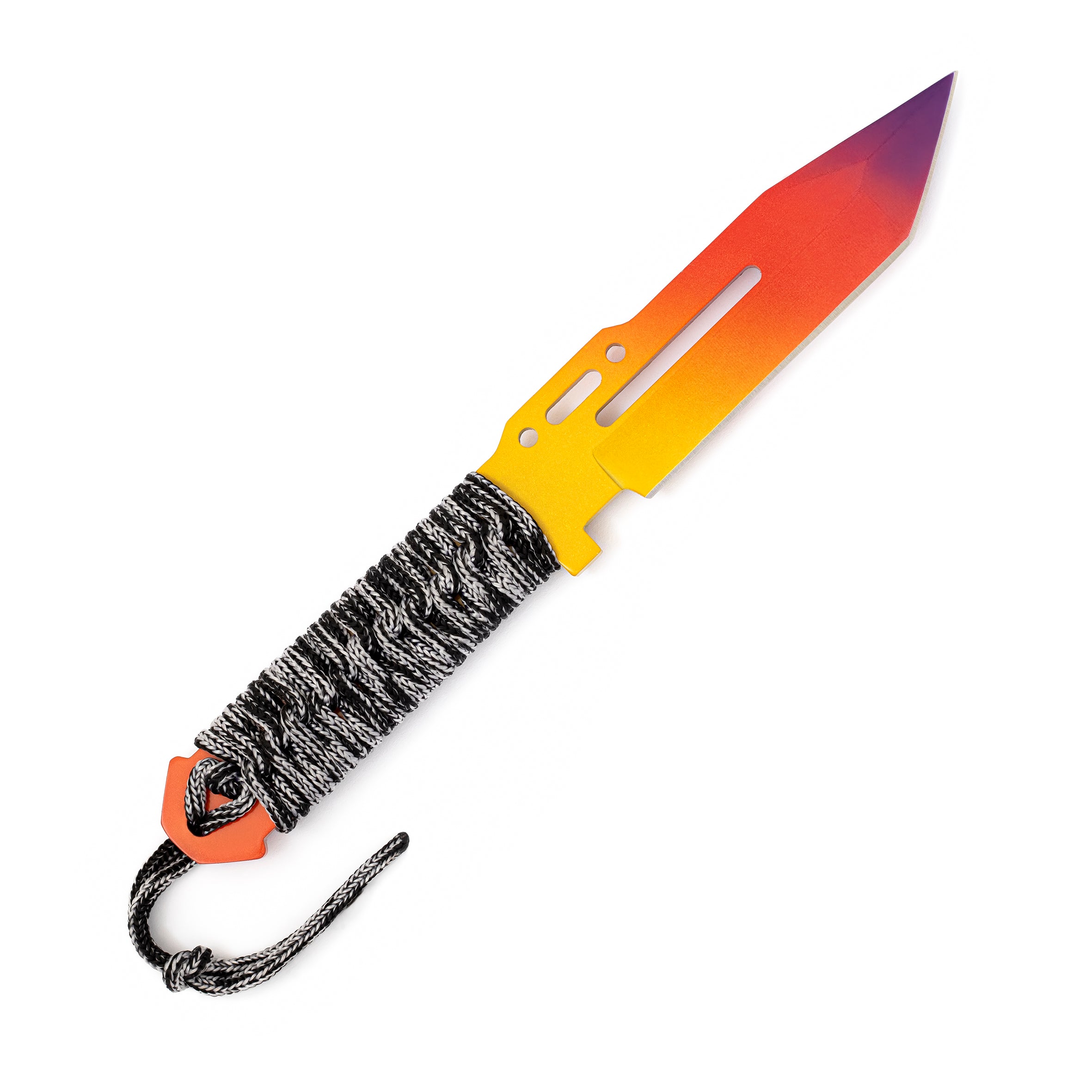 Paracord knife Fade Red Tip