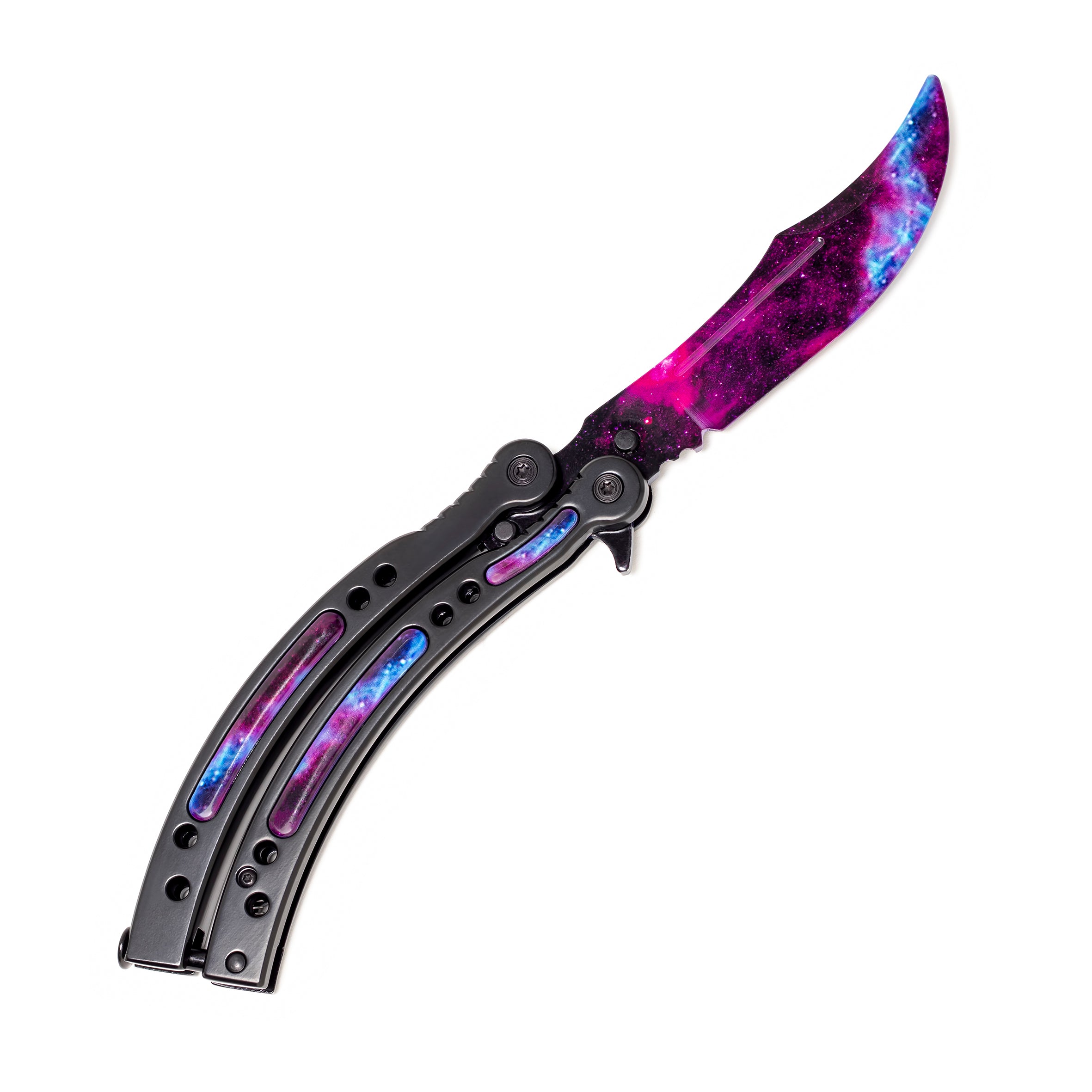 Butterfly knife Galaxy Black
