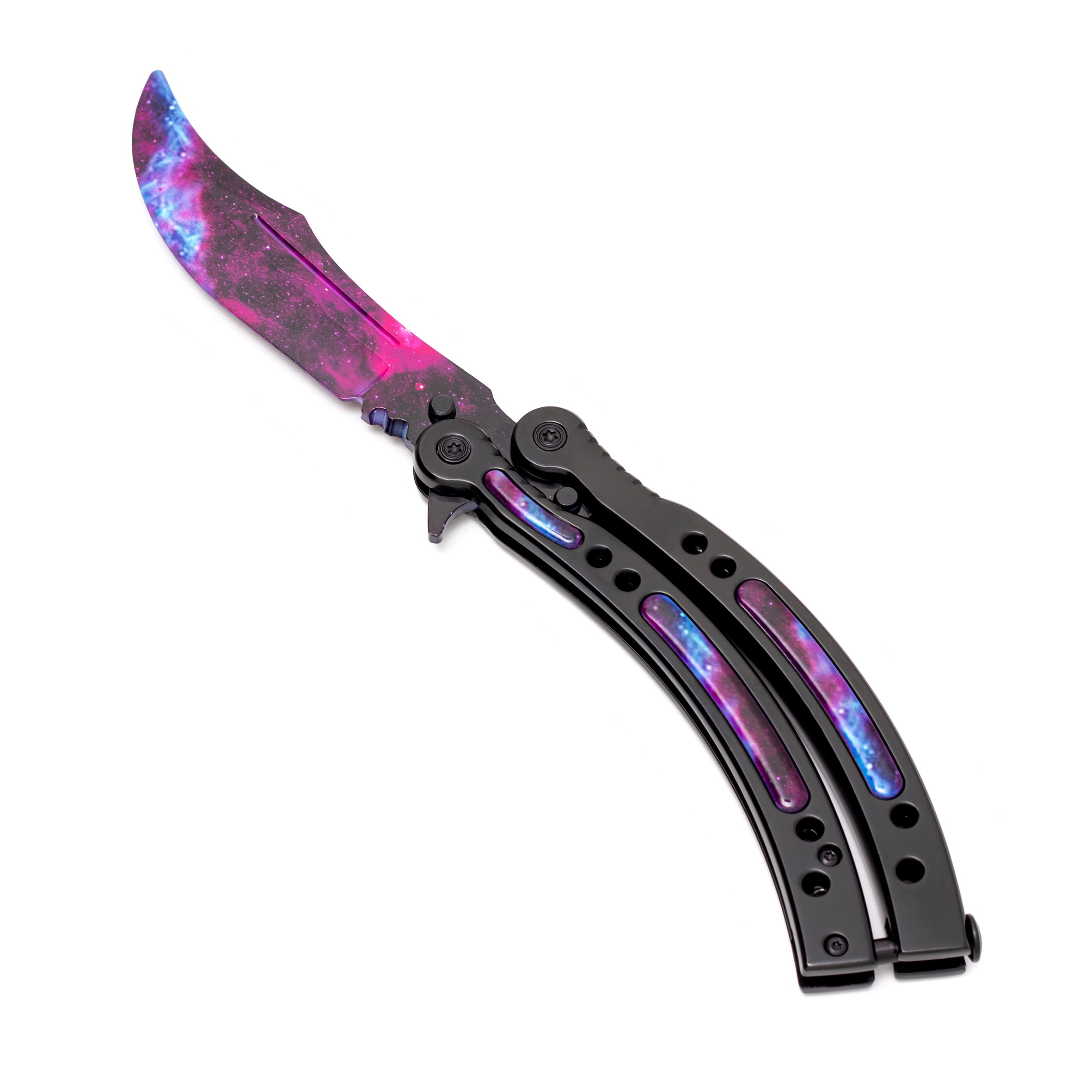 Butterfly knife Galaxy Black