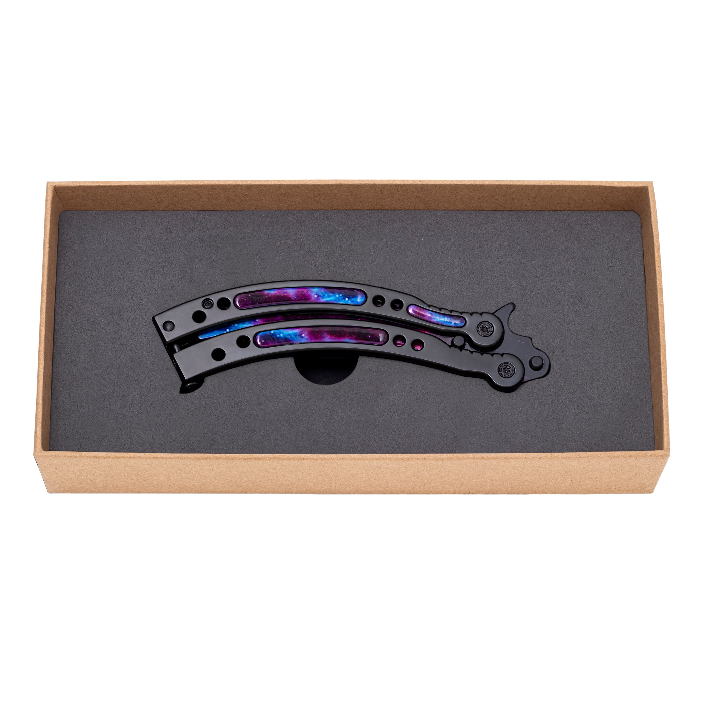 Butterfly knife Galaxy Black