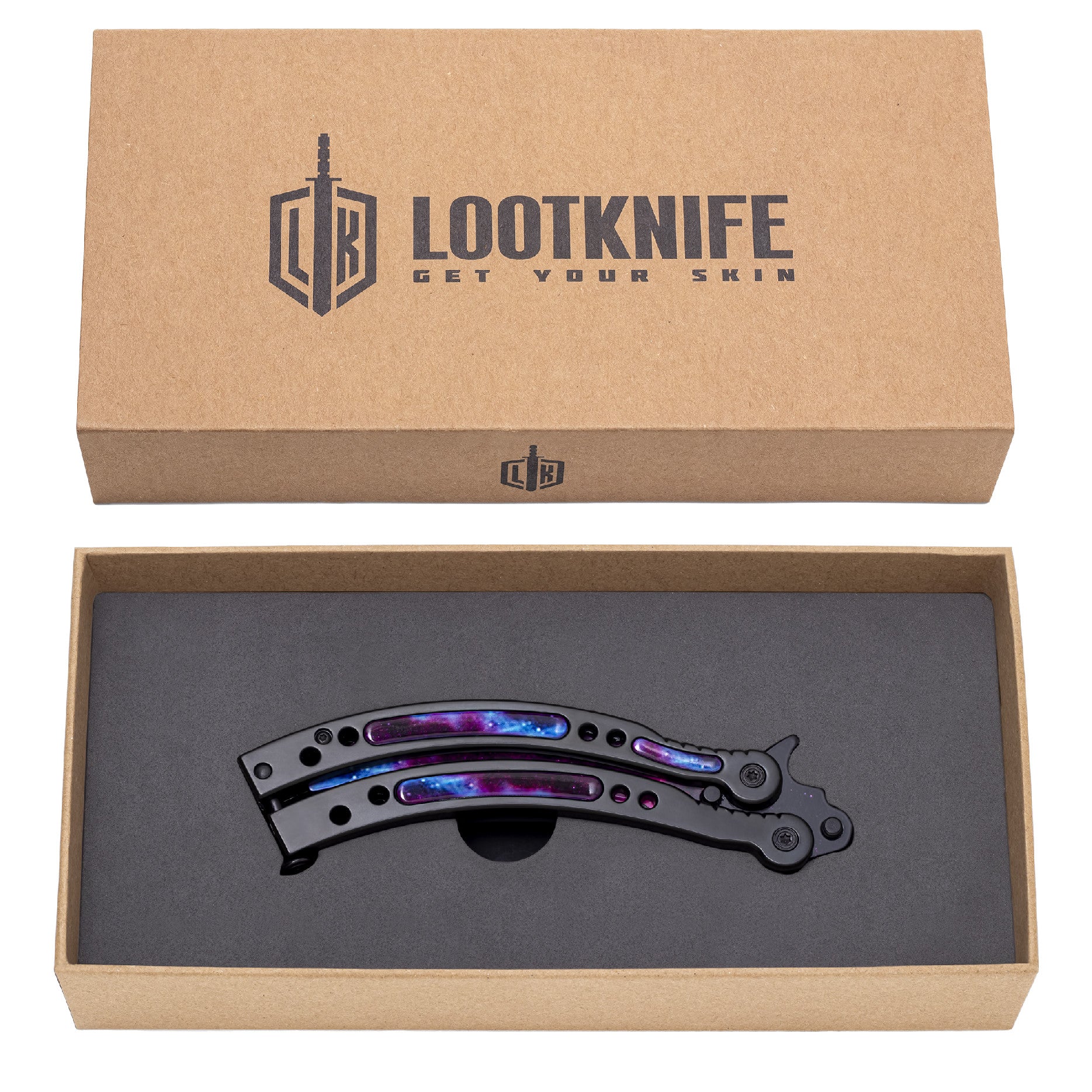 Butterfly knife Galaxy Black