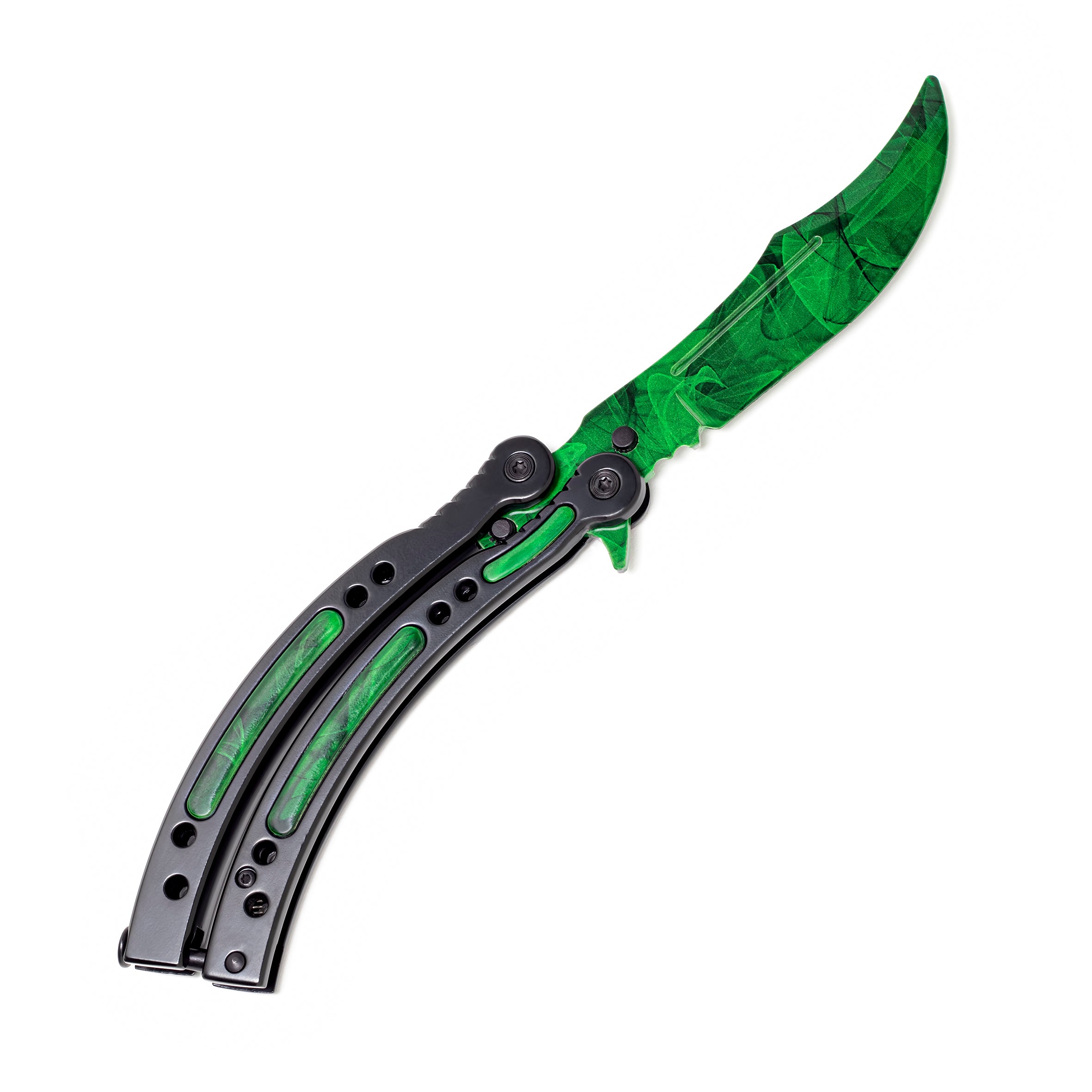 Butterfly knife Emerald