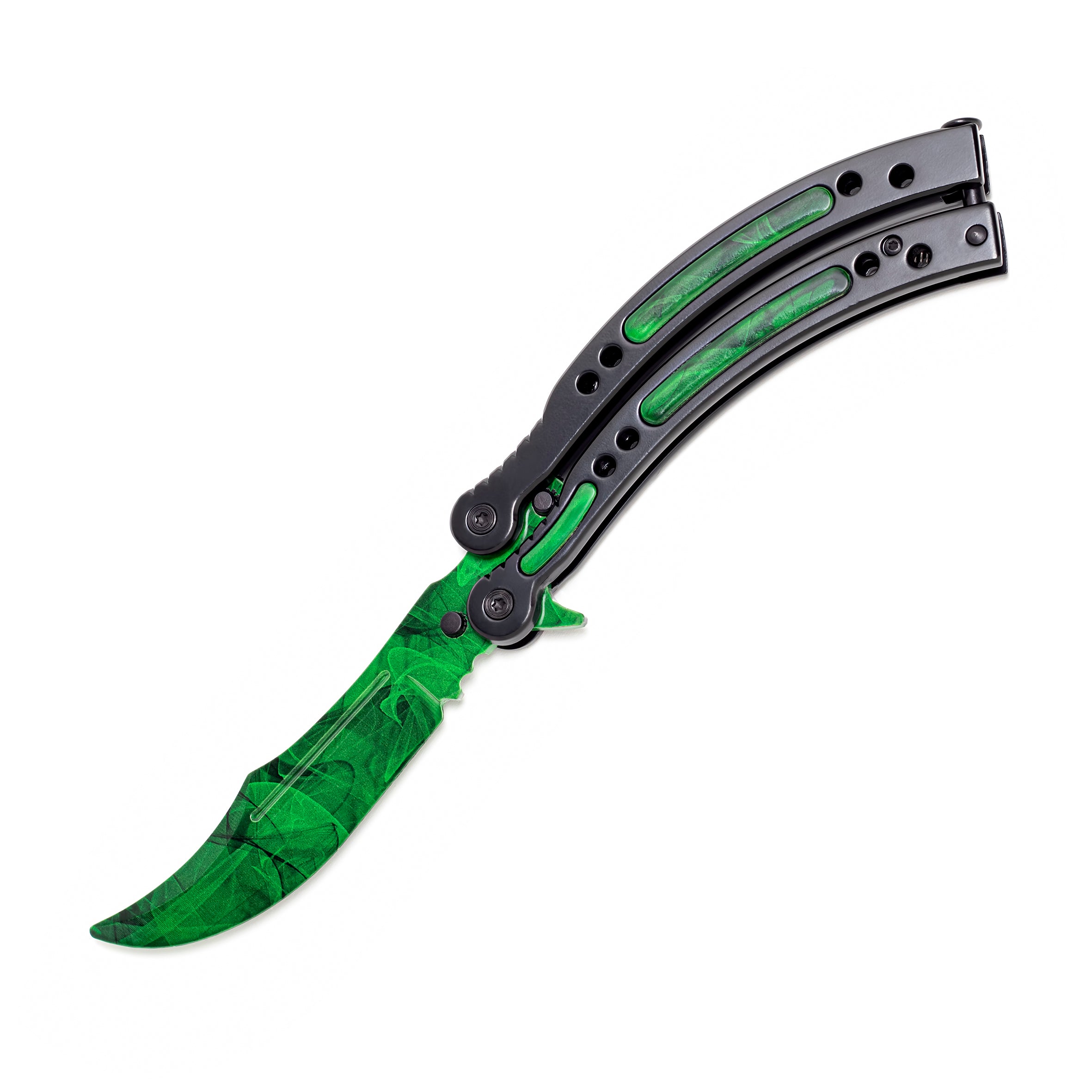 Butterfly knife Emerald
