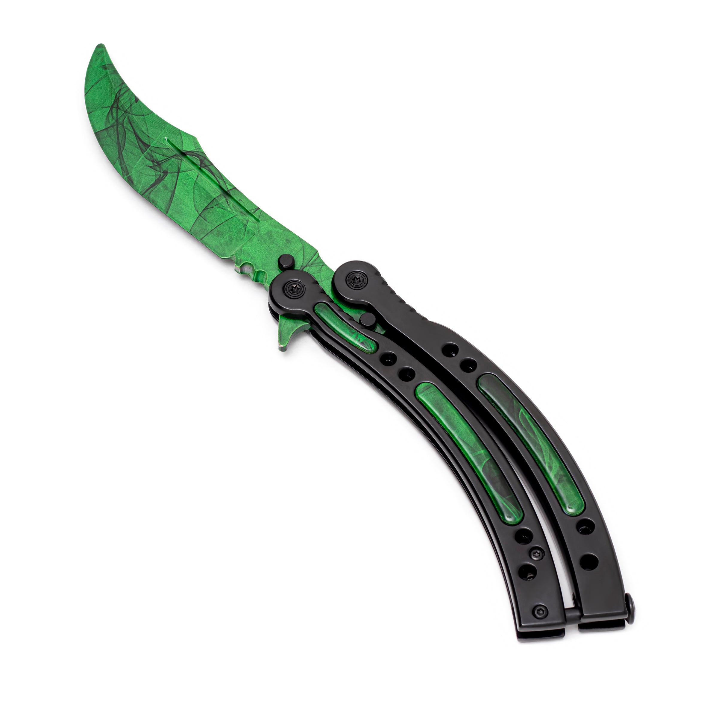 Butterfly knife Emerald