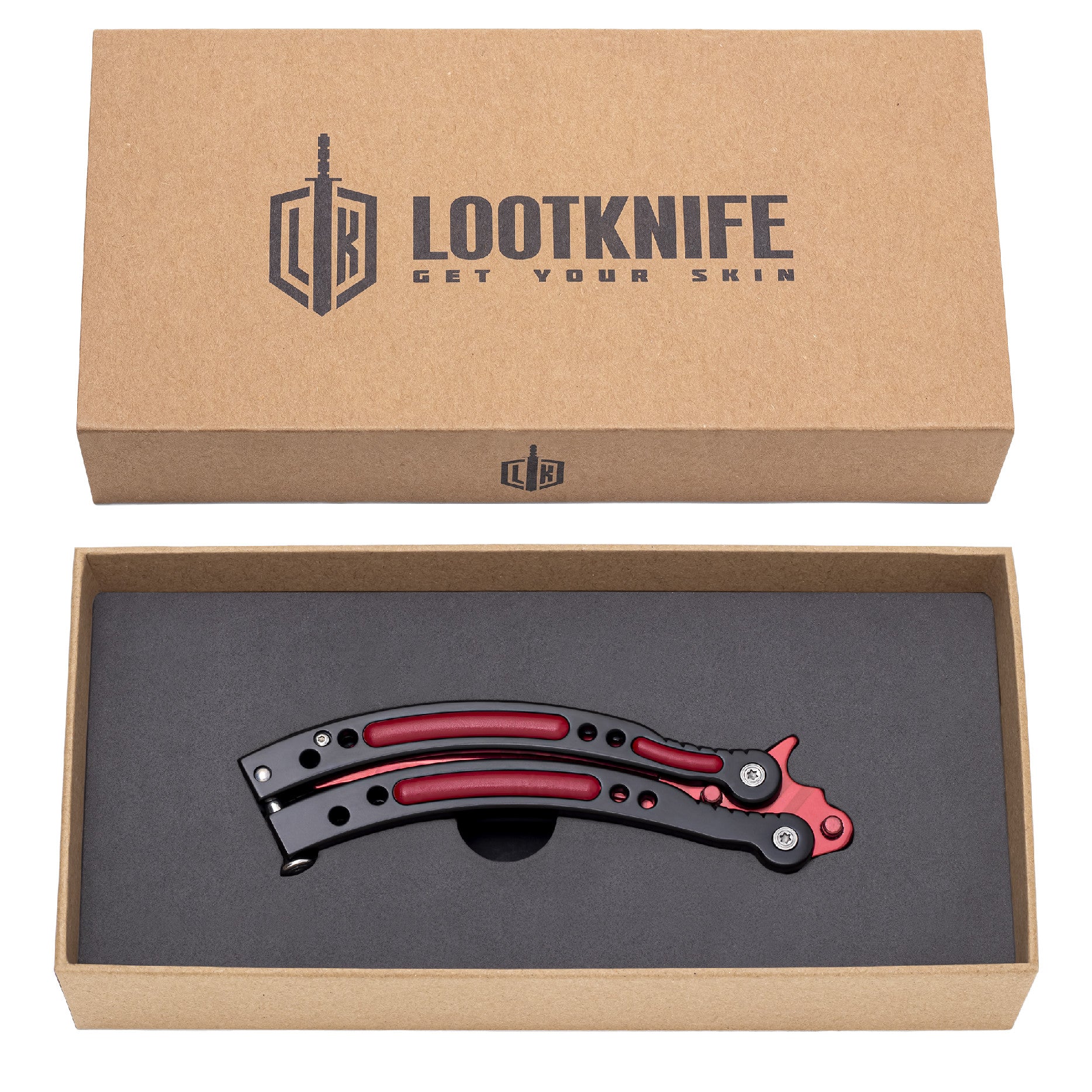Butterfly knife Red Slaughter