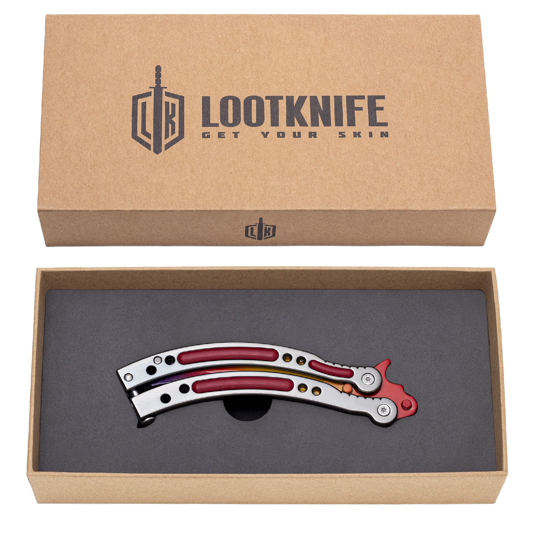 Butterfly knife Fade Red Tip