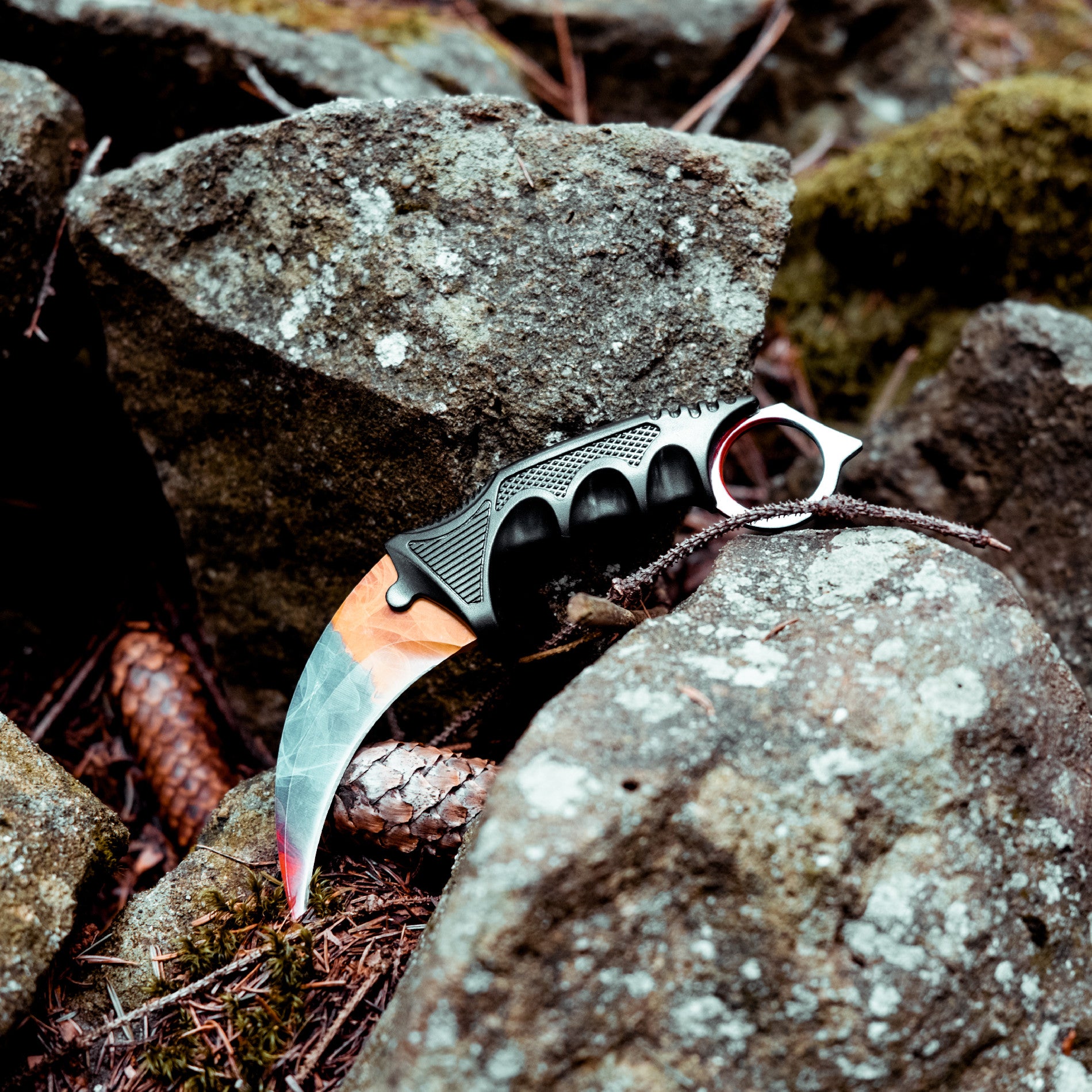 Karambit knife Marble Fade