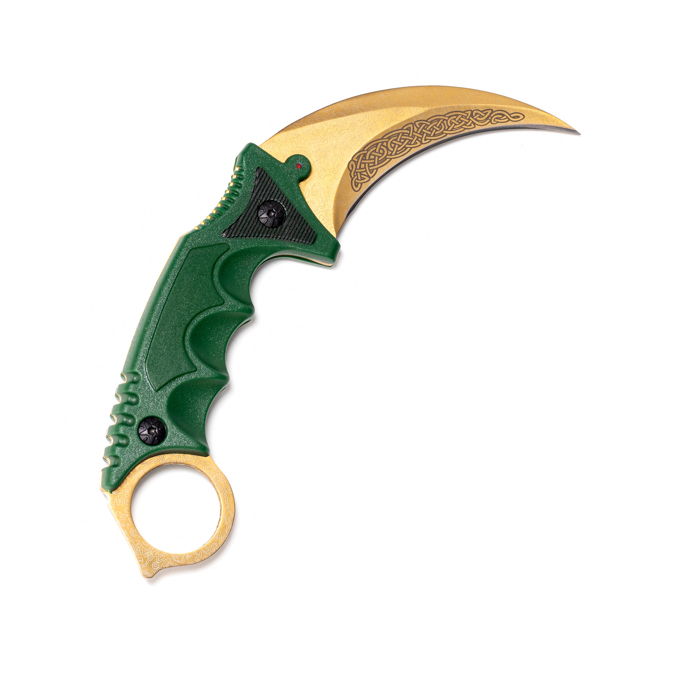 Premium Karambit knife Lore Green