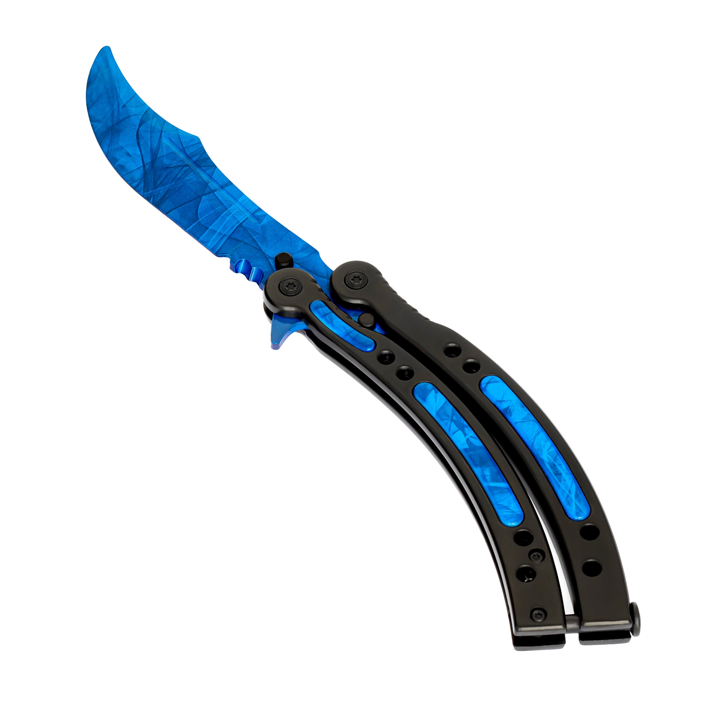 Butterfly knife Blue Doppler