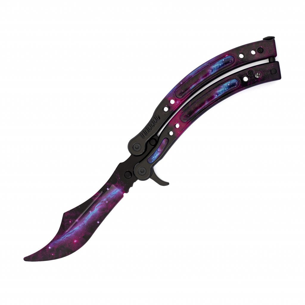 Butterfly knife Full Galaxy Black
