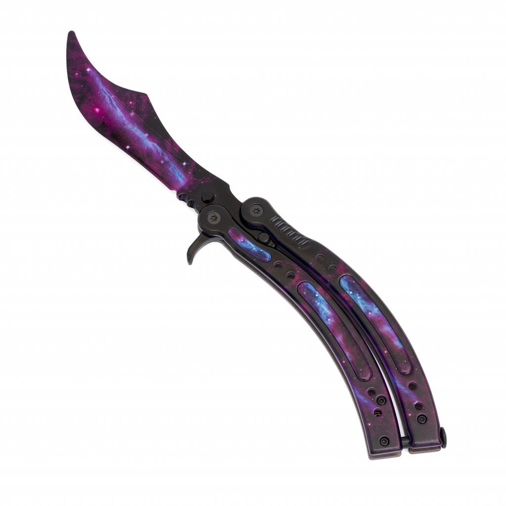 Butterfly knife Full Galaxy Black