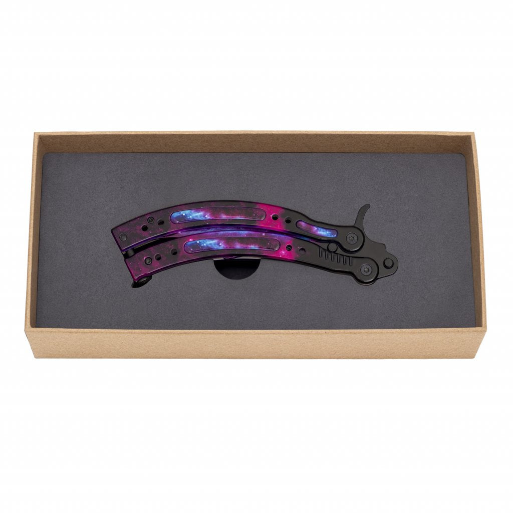 Butterfly knife Full Galaxy Black