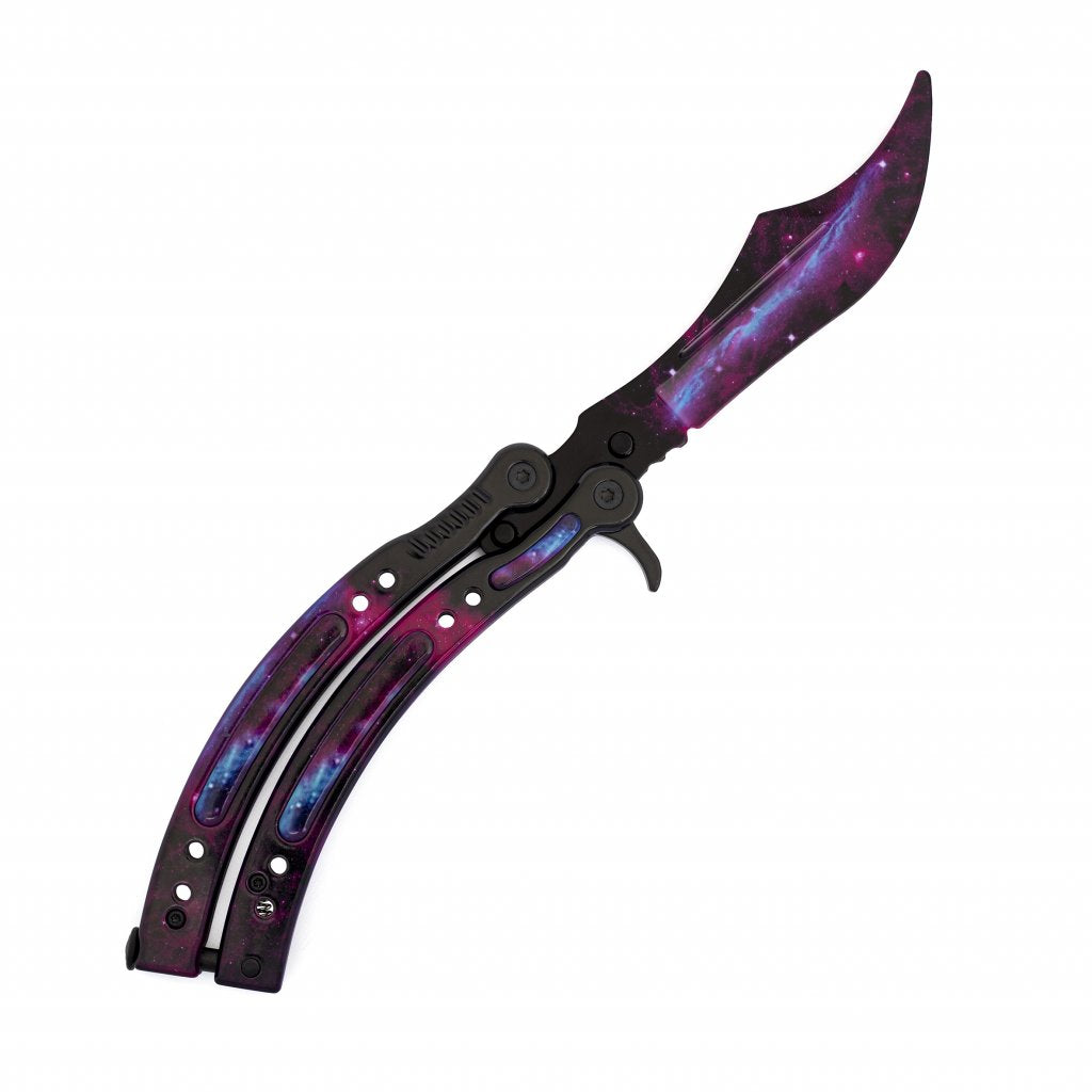 Butterfly knife Full Galaxy Black