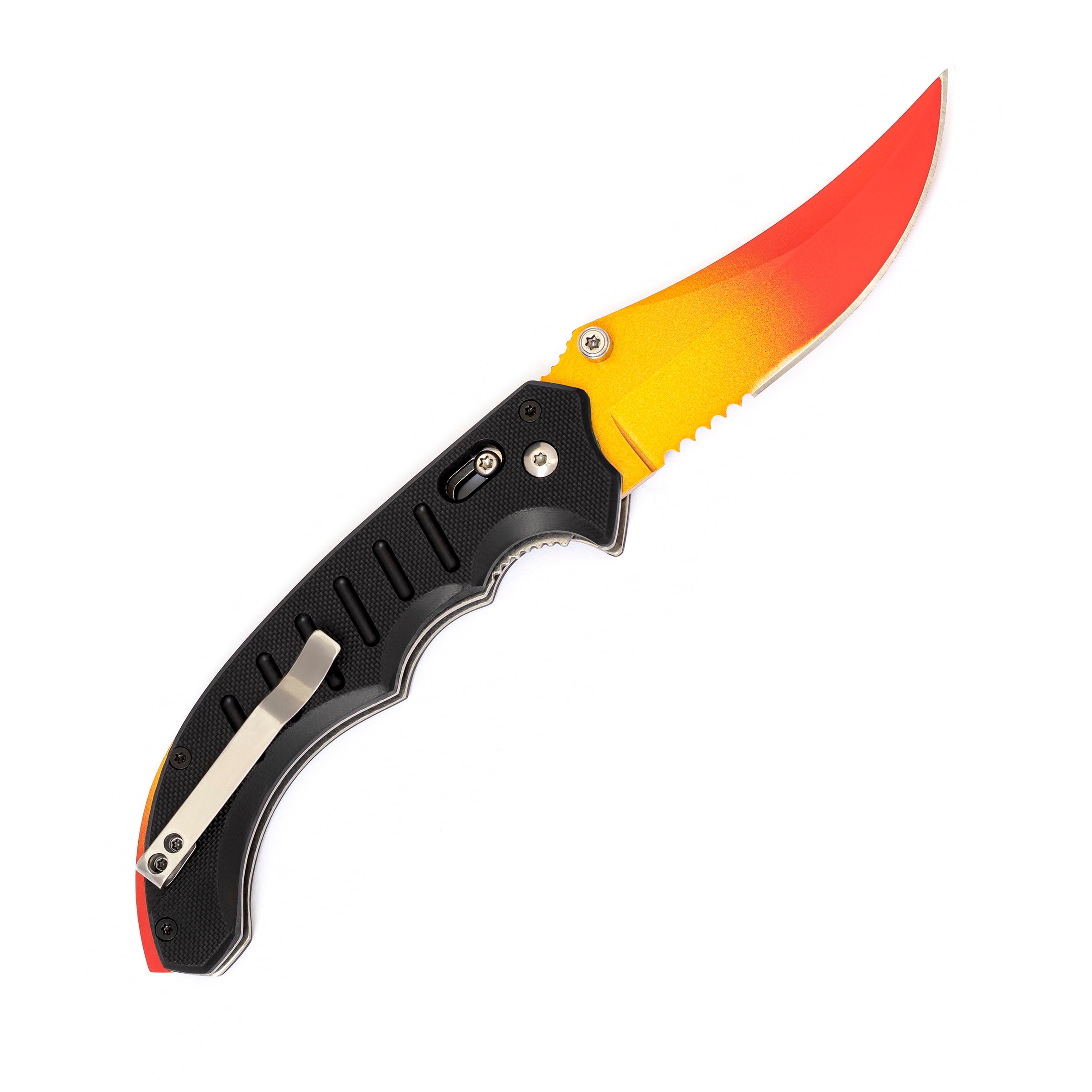 Flip knife Fade Red Tip