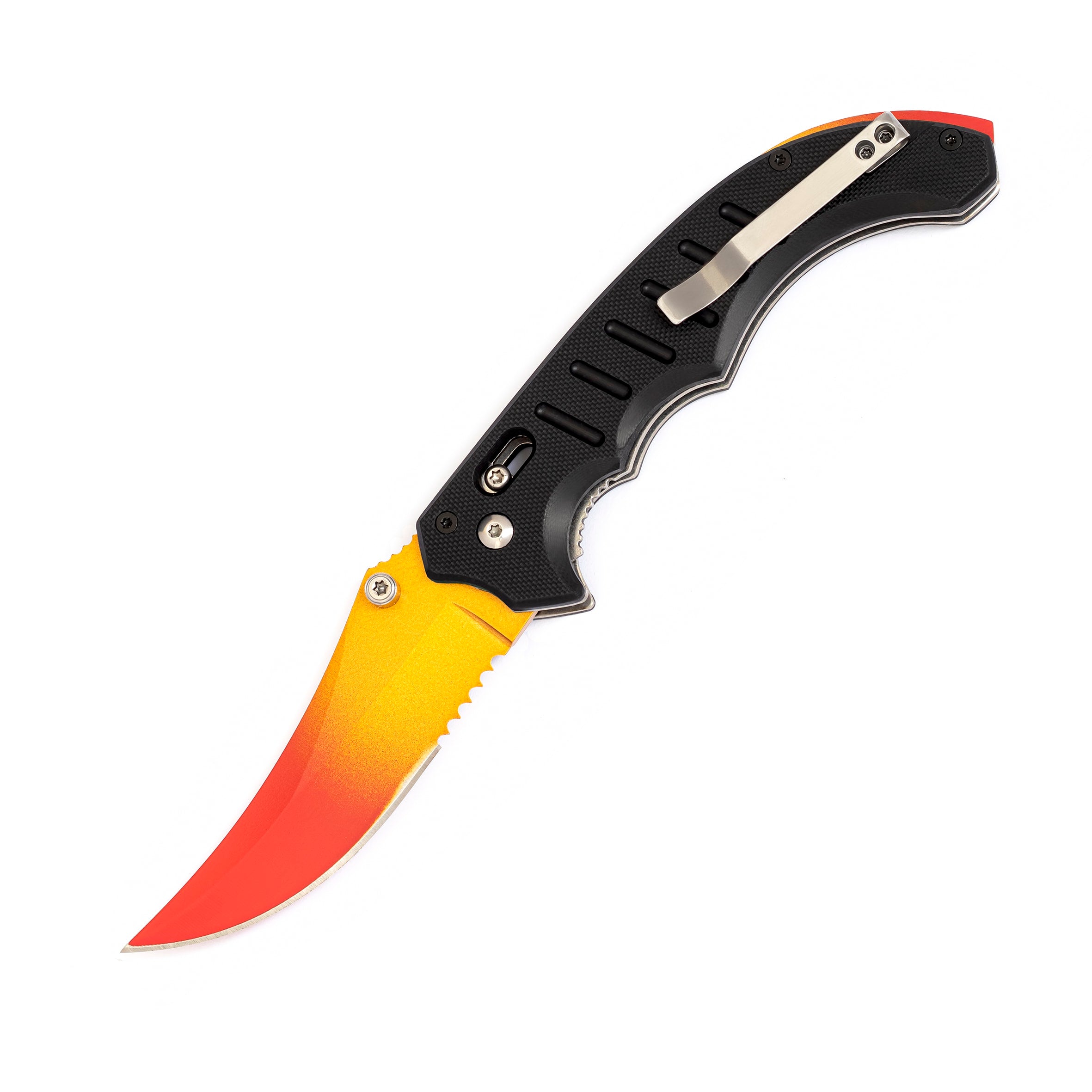 Flip knife Fade Red Tip