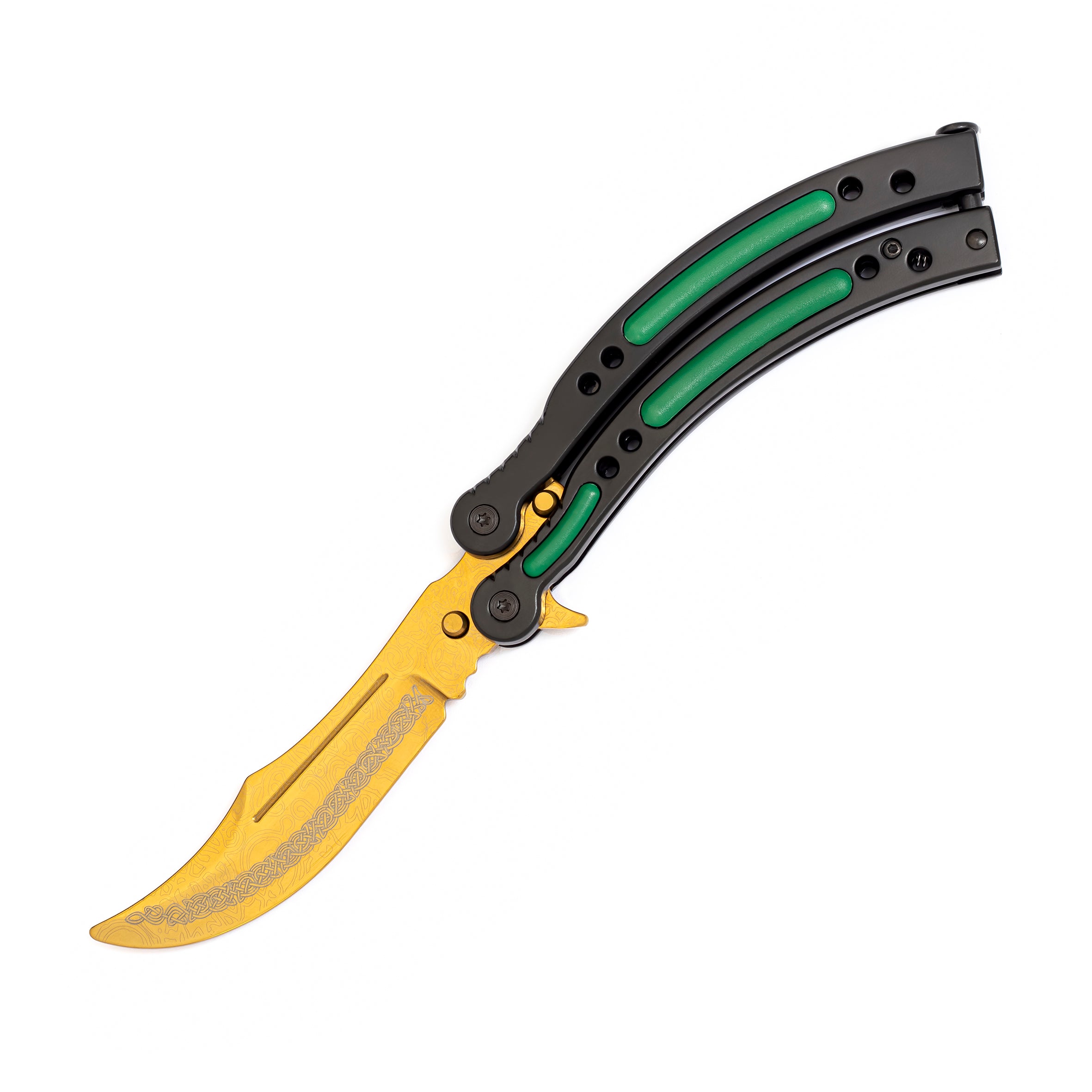 Butterfly knife Lore Green