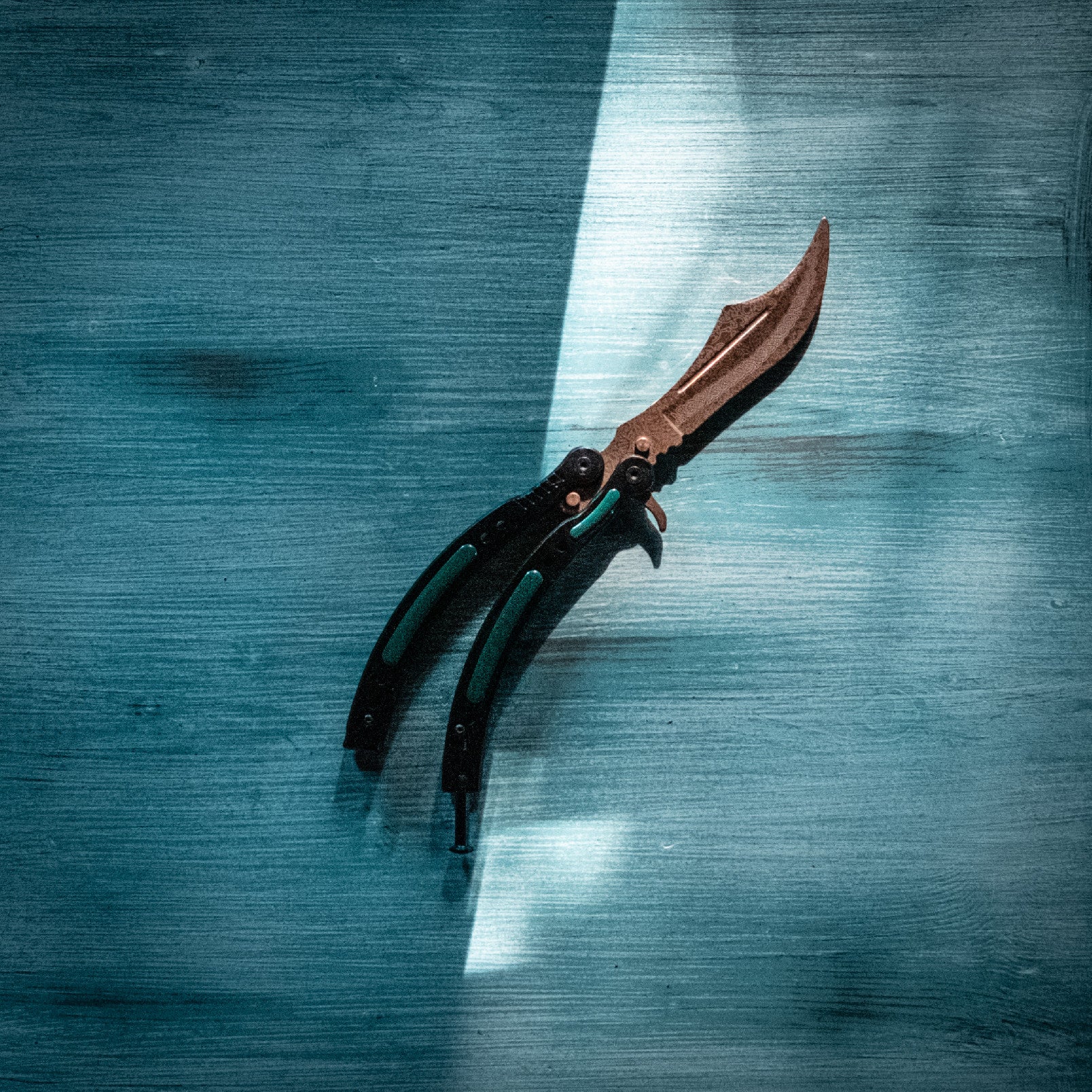 Butterfly knife Lore Green