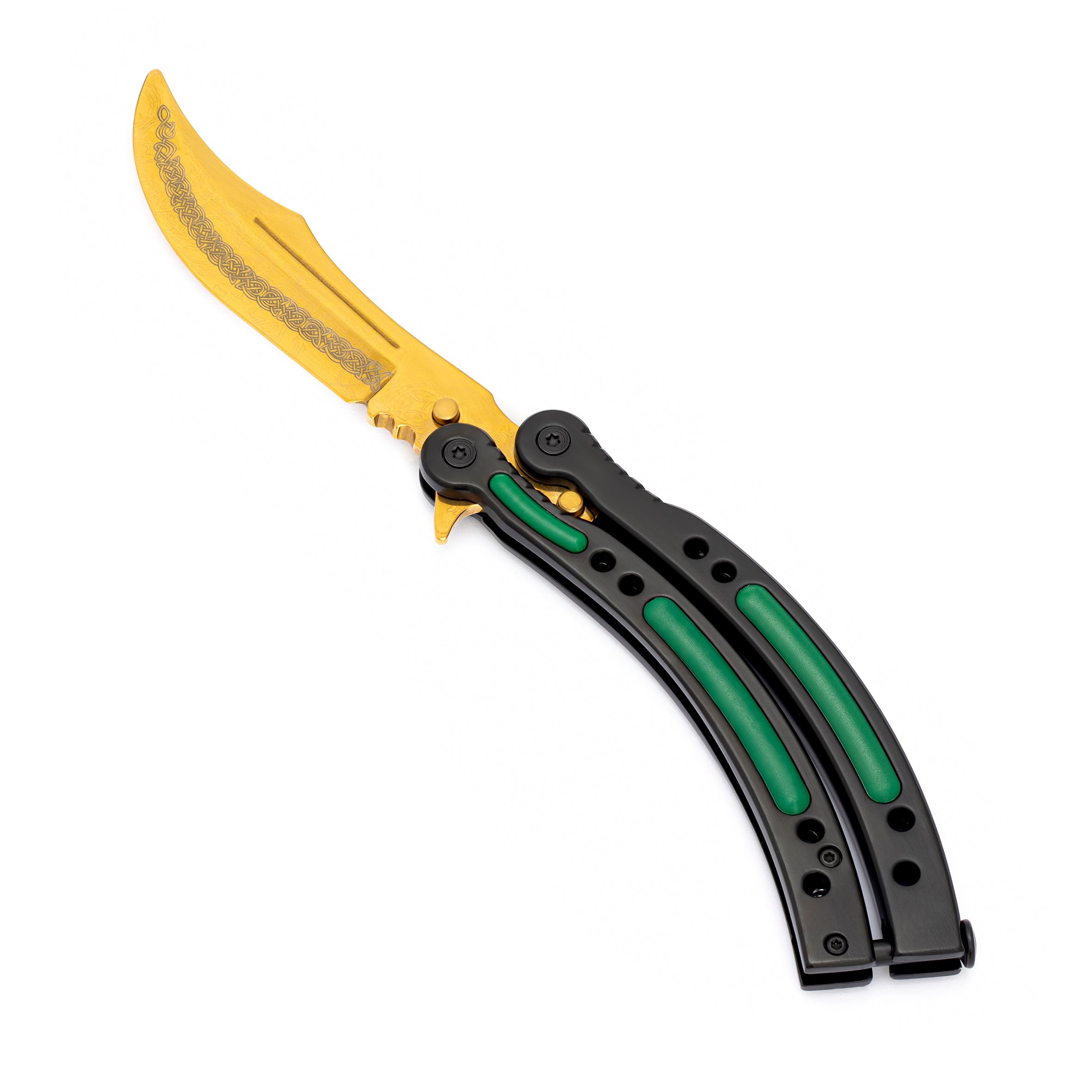 Butterfly knife Lore Green