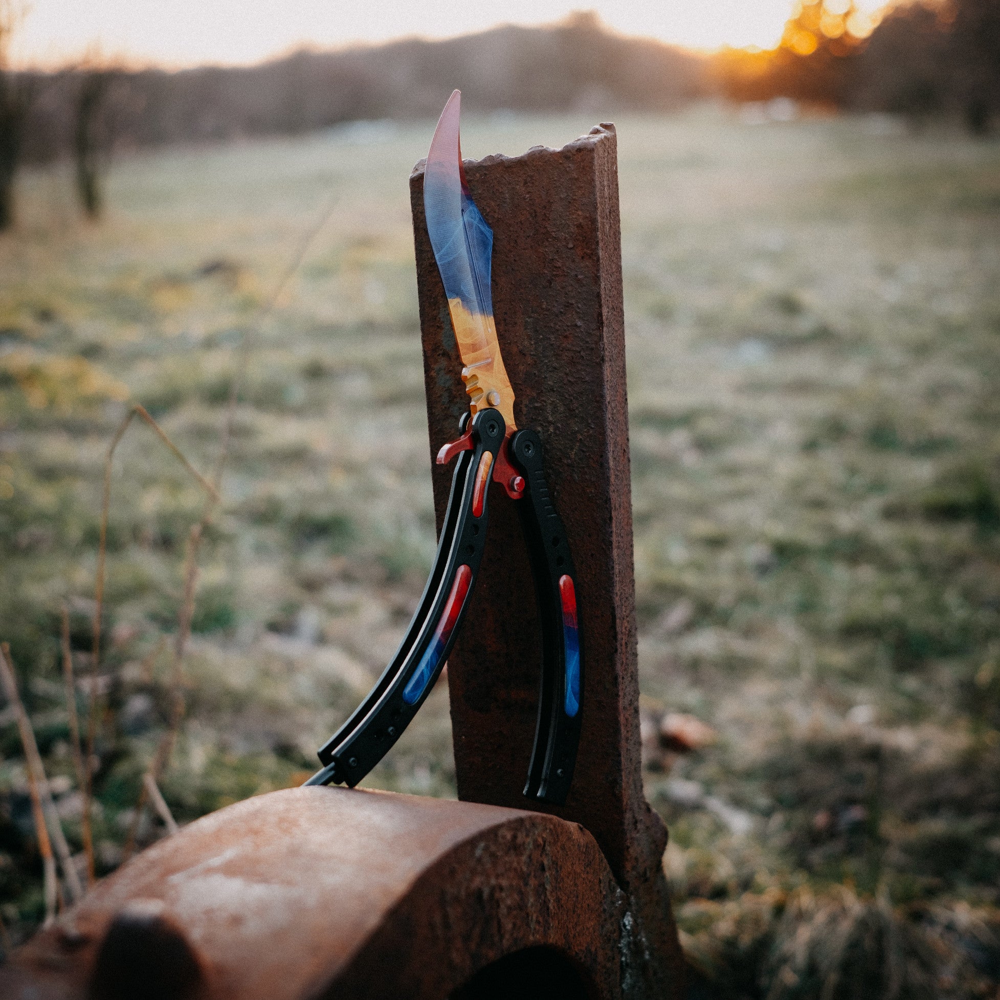 Butterfly knife Marble Fade