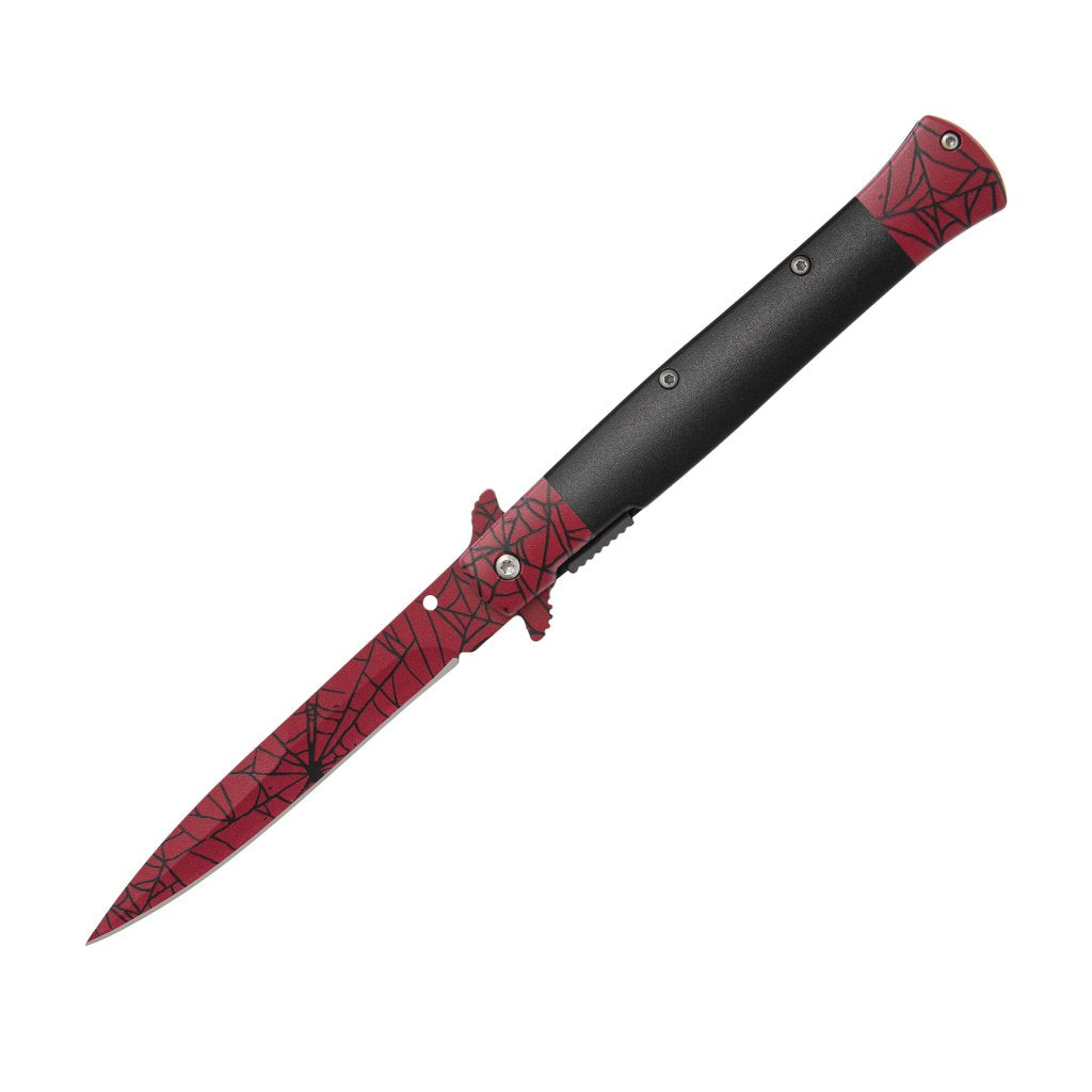 Stiletto knife Crimson web