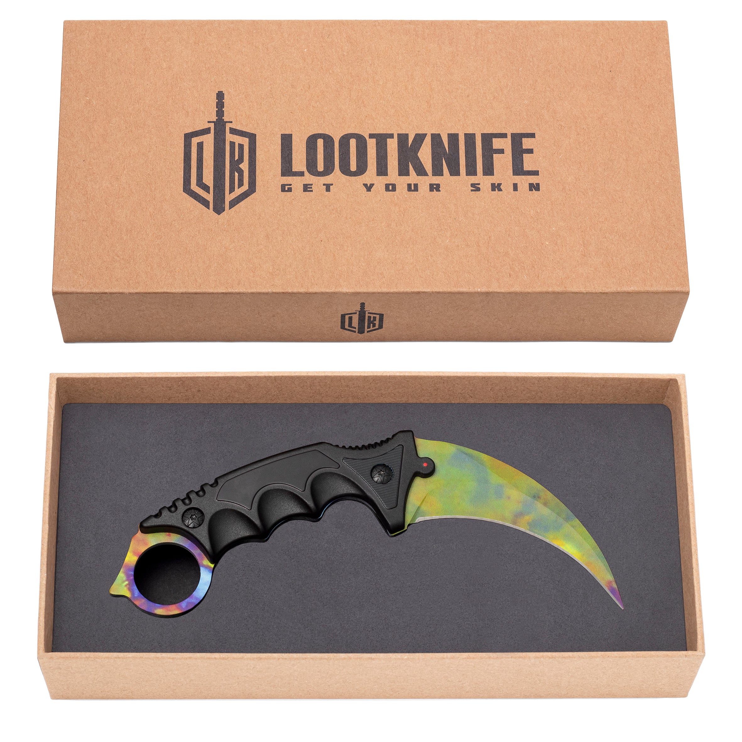 Premium Karambit knife Case Hardened - Blue Gem