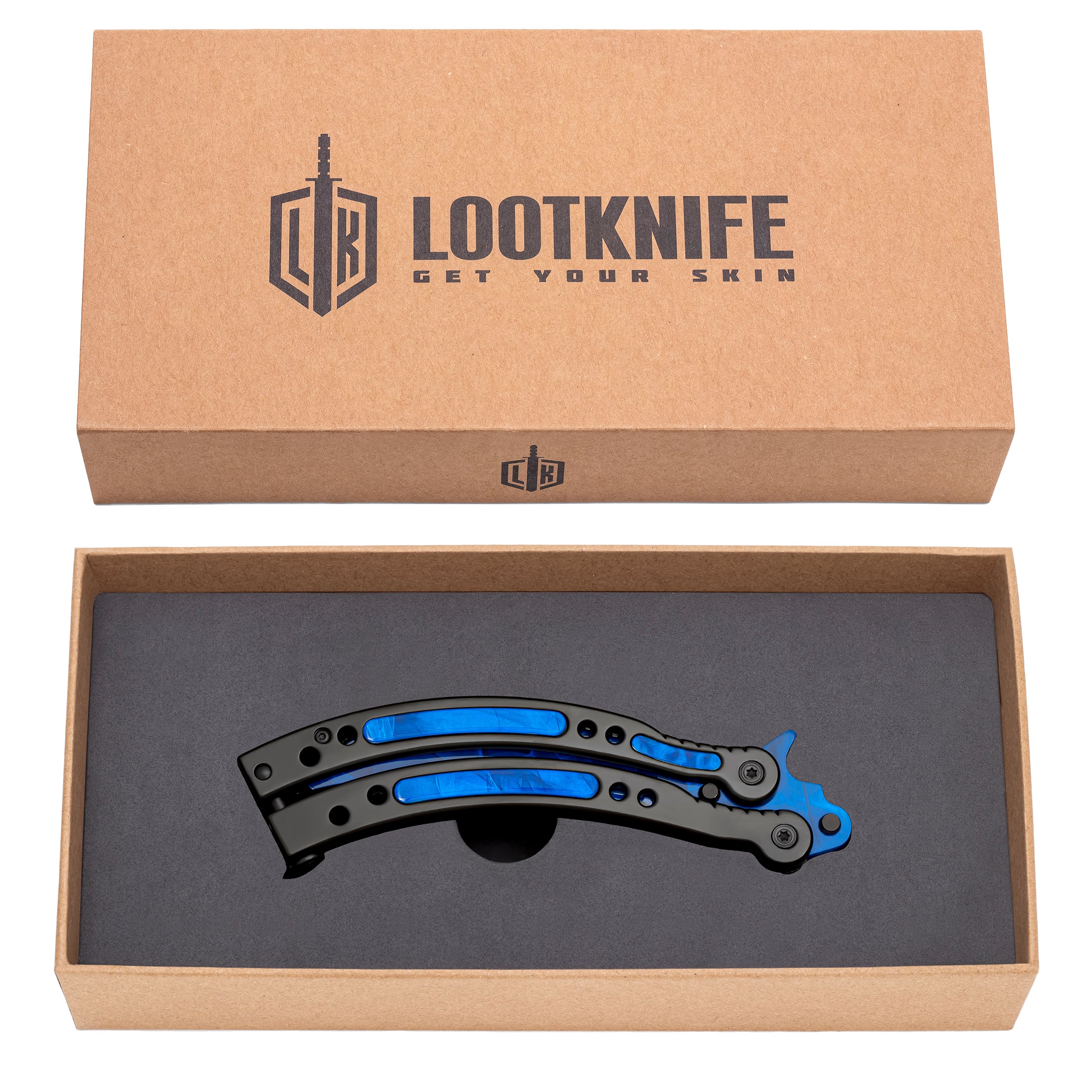 Butterfly knife Blue Doppler