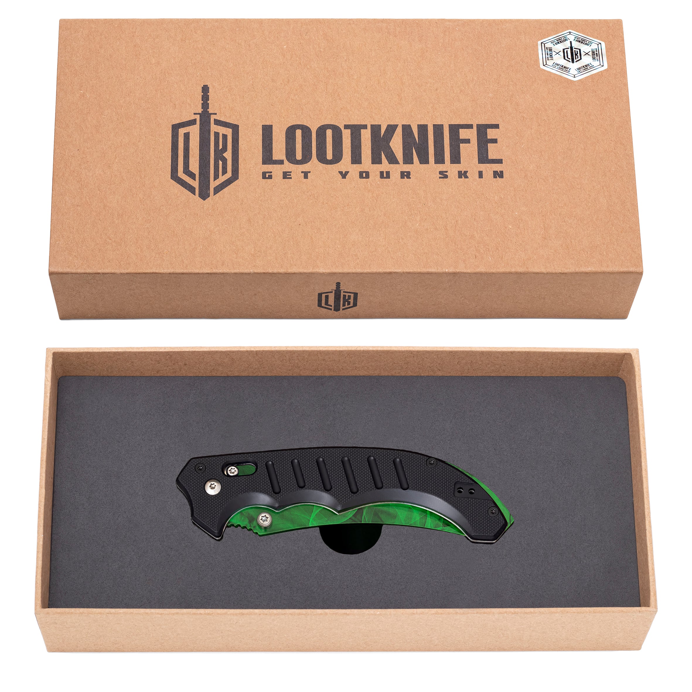 Flip knife Emerald