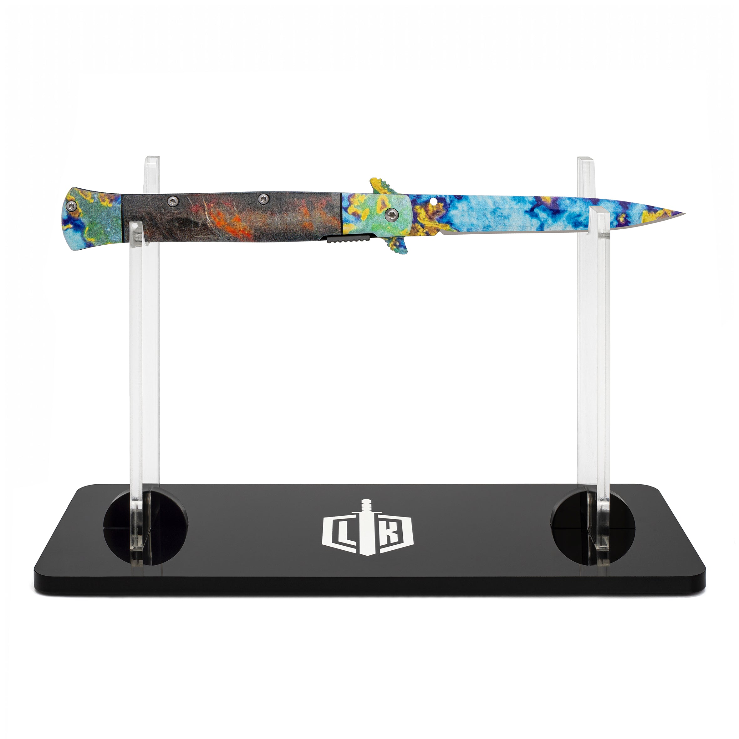 Stiletto knife Case Hardened - Blue Gem