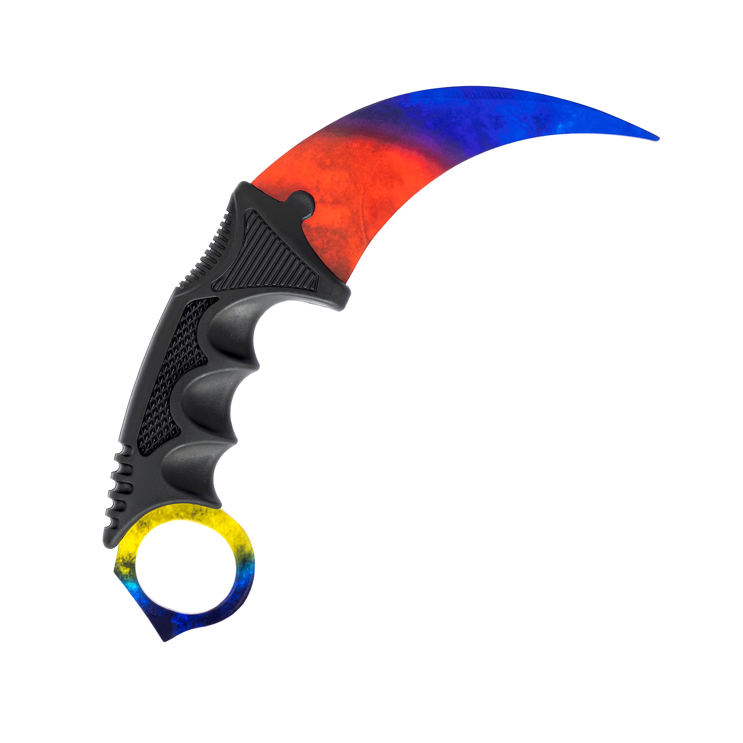 Karambit knife Marble Fade: Ice & Fire