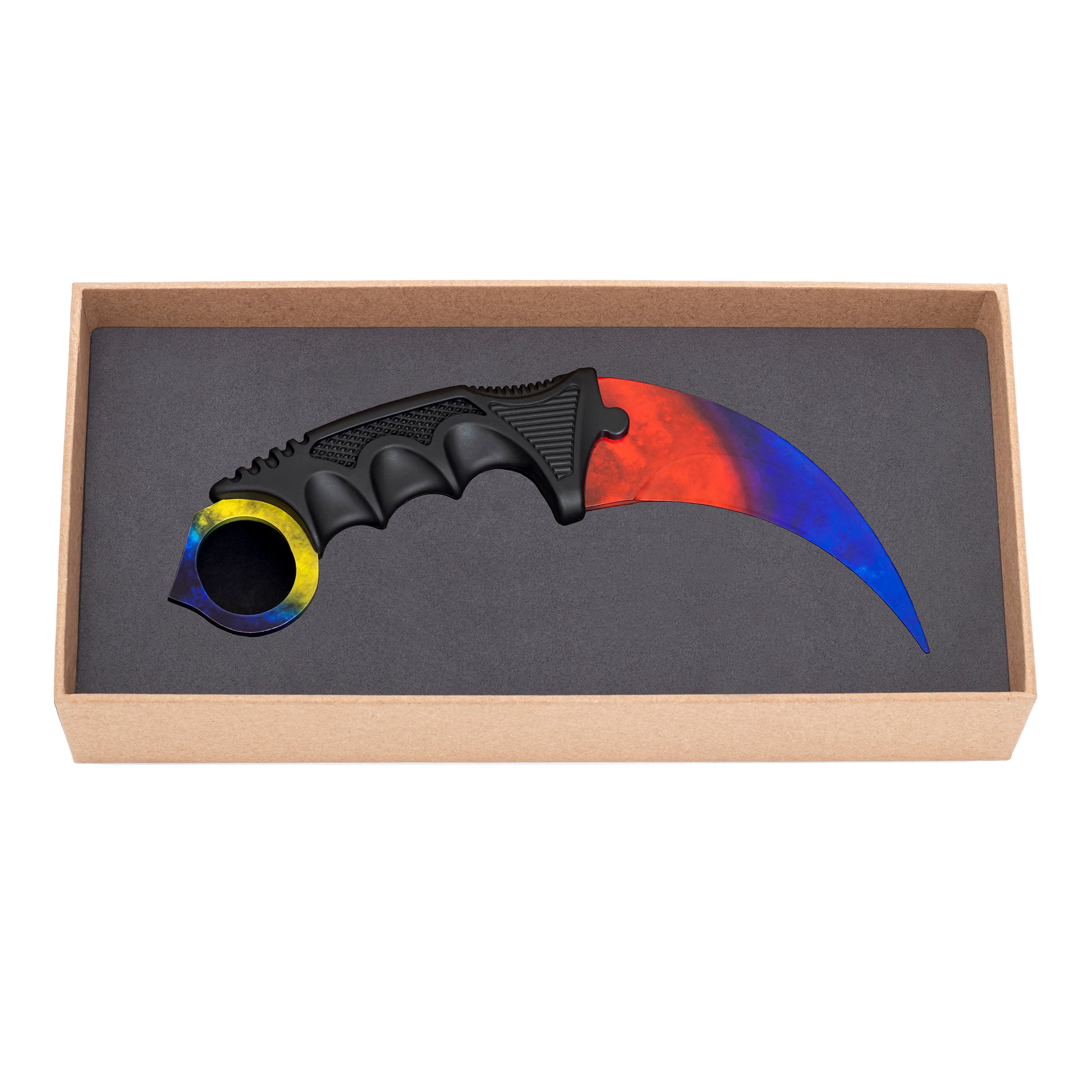 Karambit knife Marble Fade: Ice & Fire