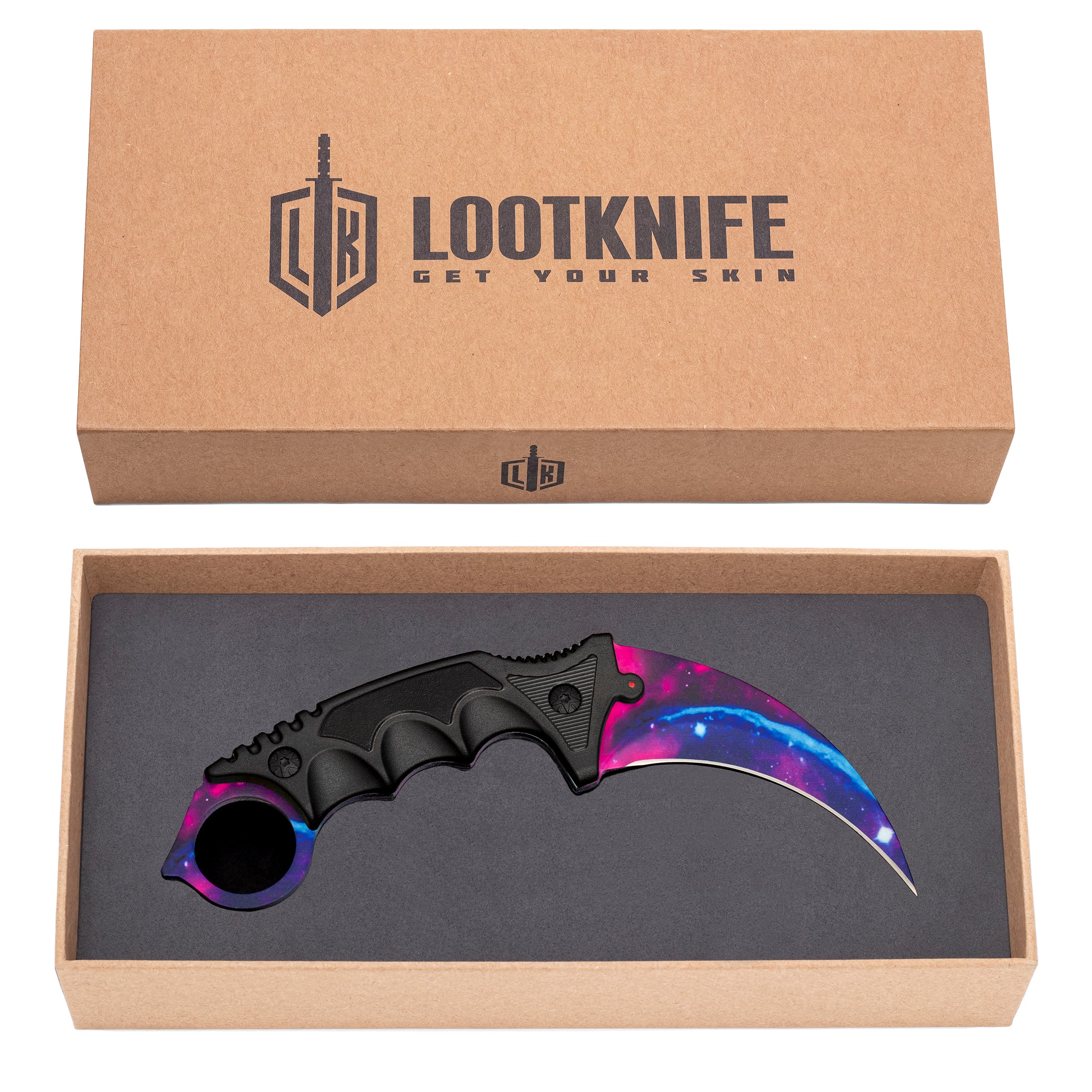 Premium Karambit knife Galaxy Black