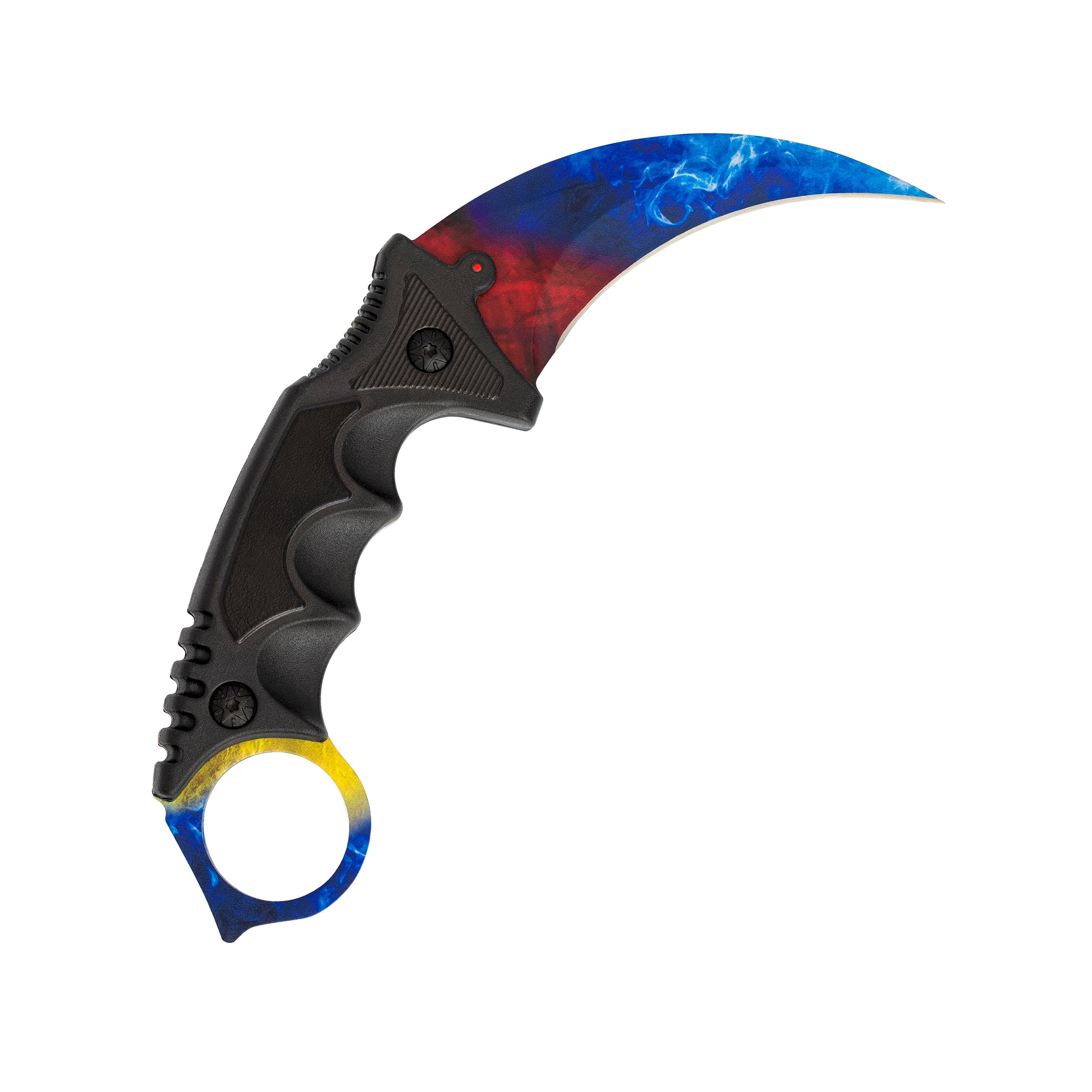 Premium Karambit knife Marble Fade: Ice & Fire