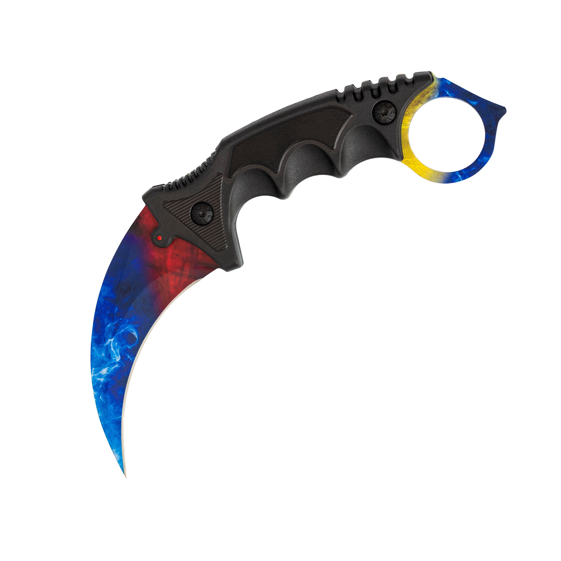 Premium Karambit knife Marble Fade: Ice & Fire