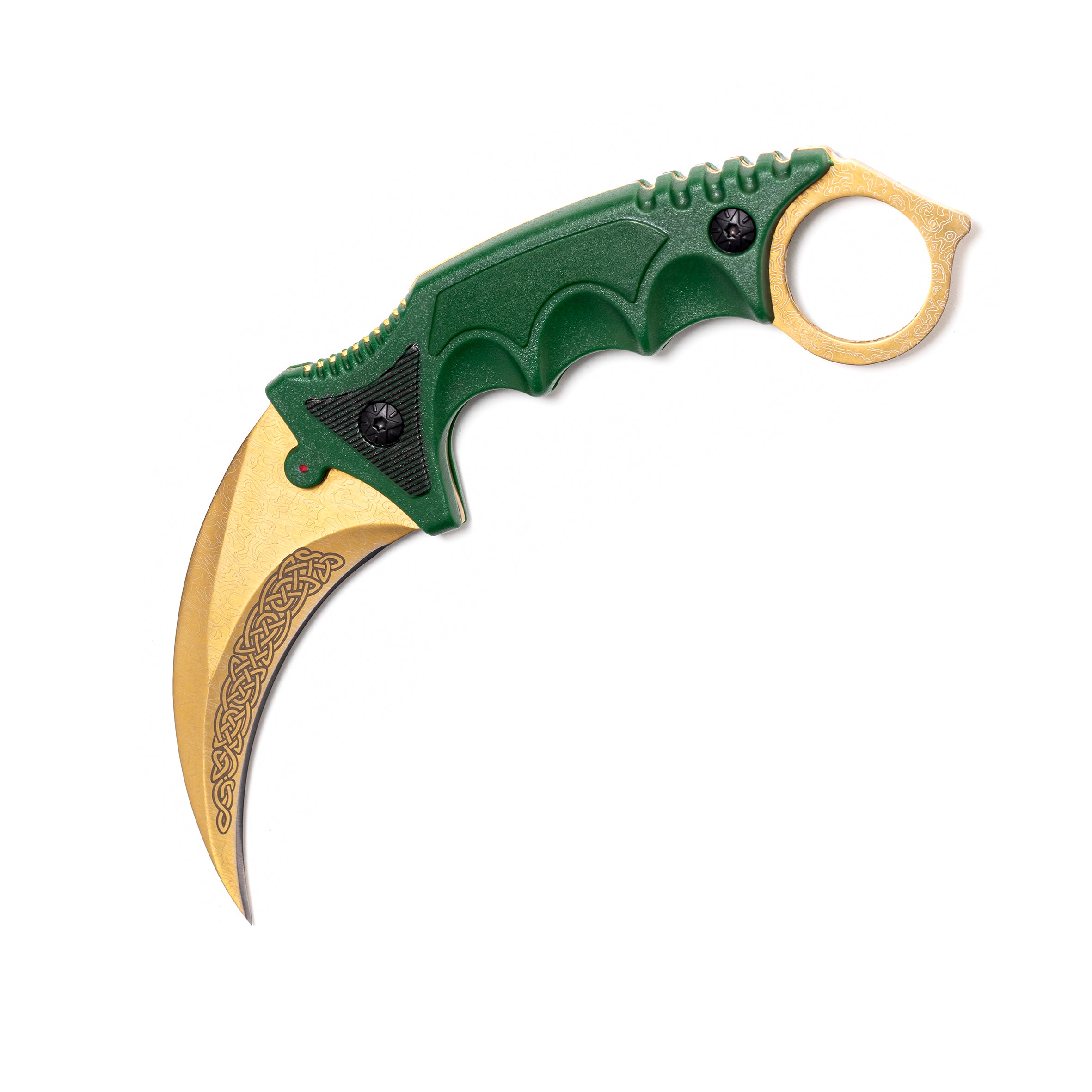 Premium Karambit knife Lore Green