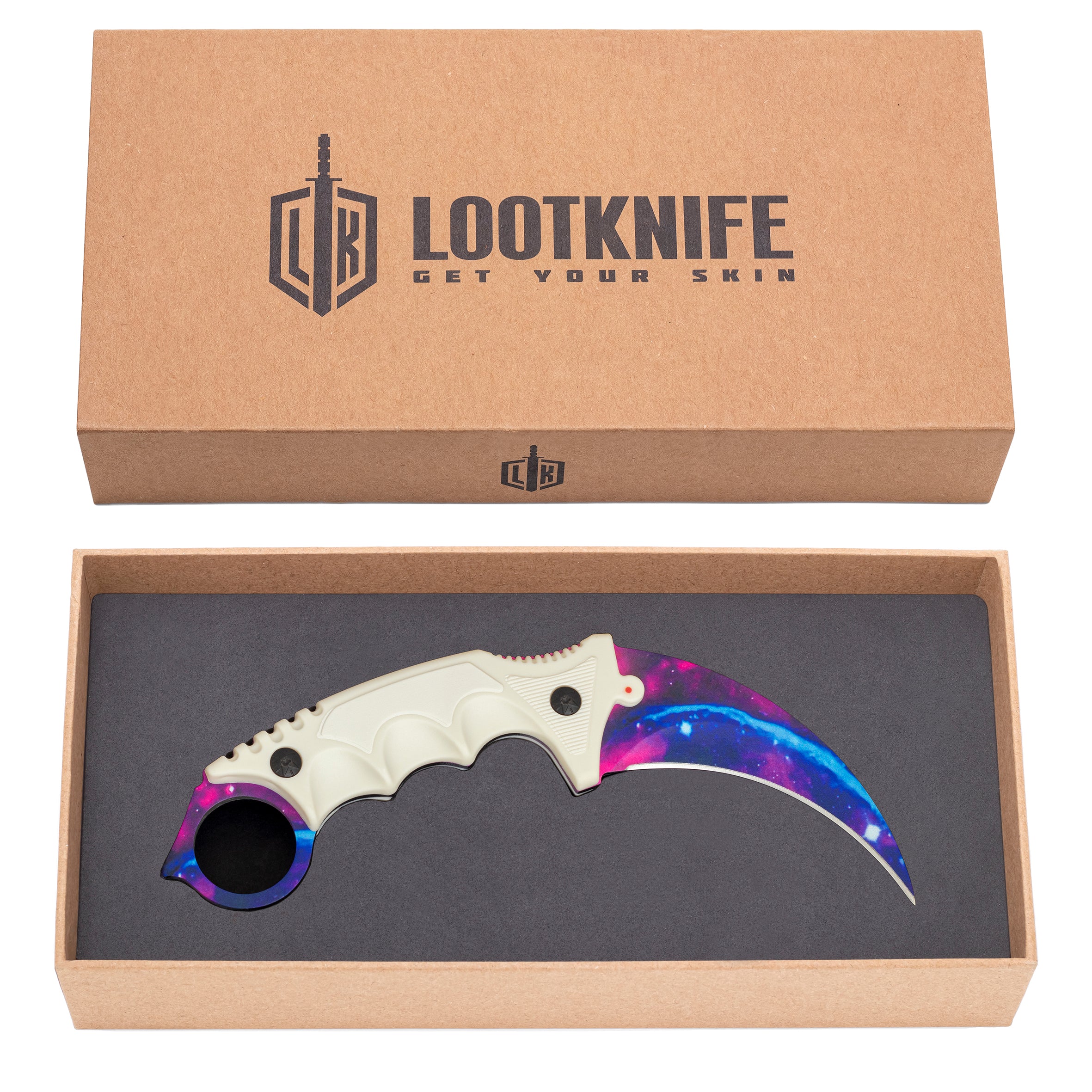 Premium Karambit knife White Galaxy
