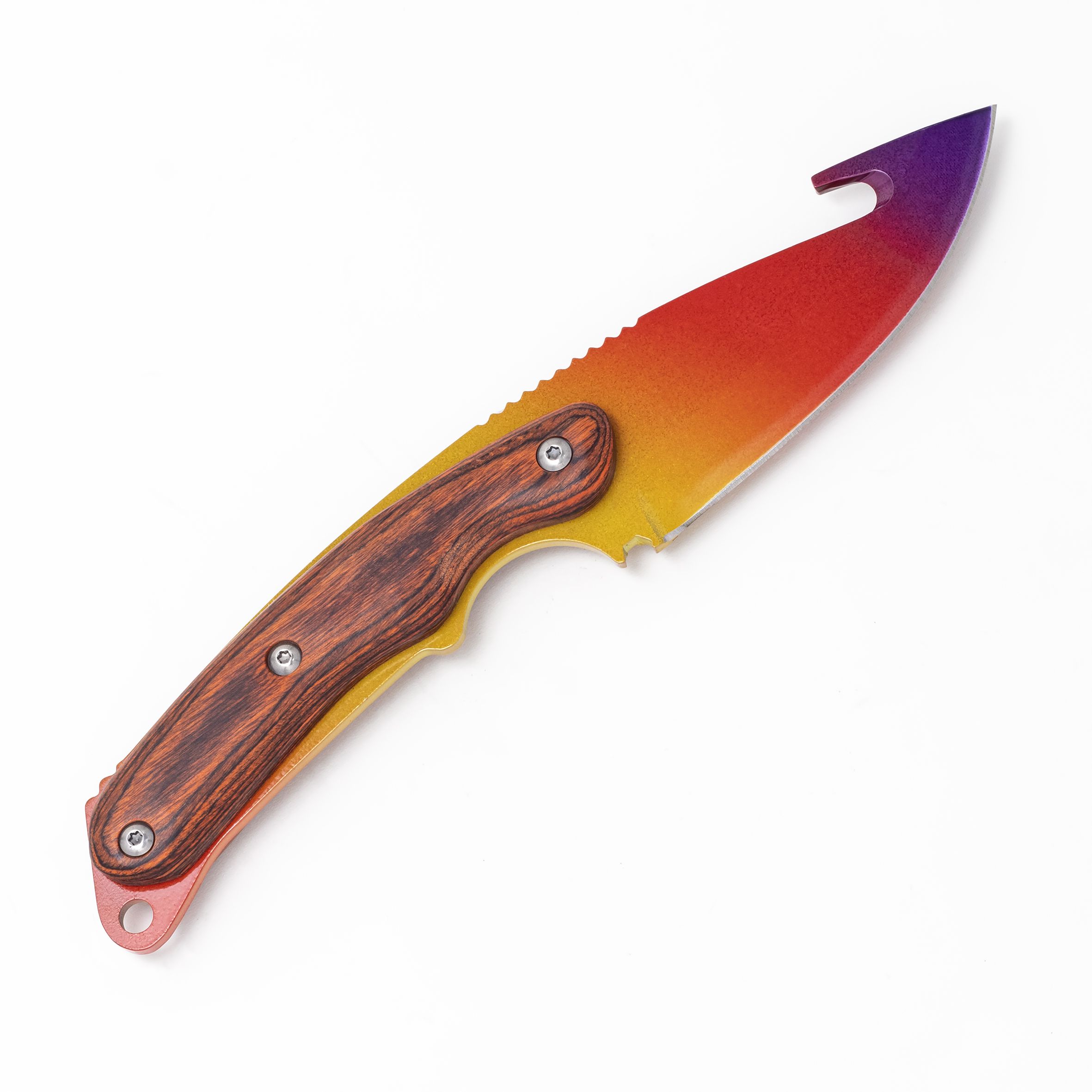 Gut knife Fade Red Tip | Real CS2 custom made IRL by LootKnife