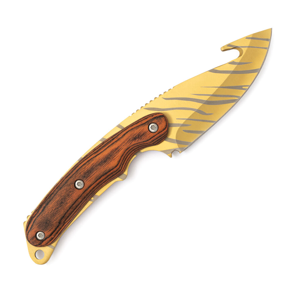 All Tiger Tooth Skins on Real CS2 knives by LootKnife