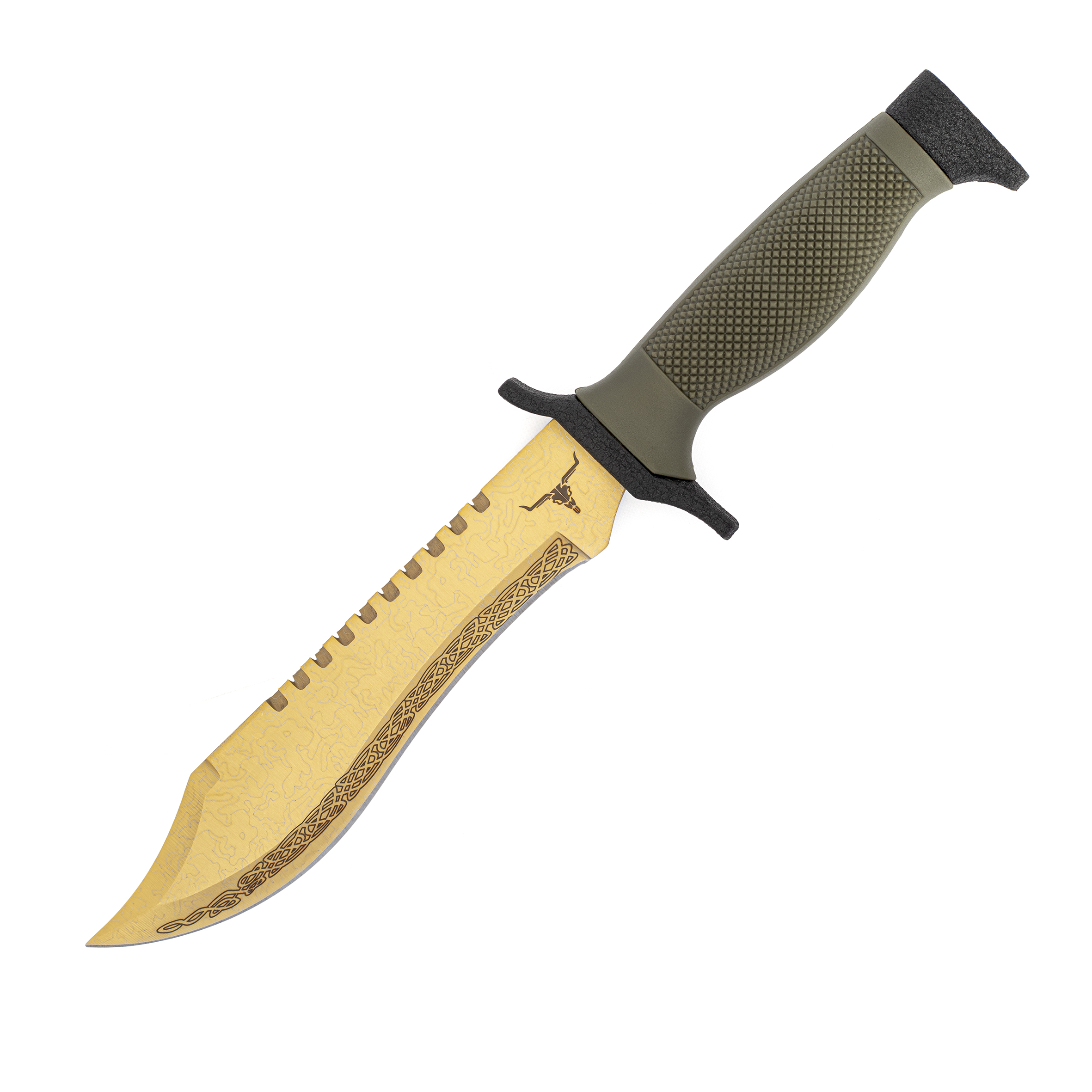 Couteau Bowie Lore Green  CS2 Real Life Knife fait sur mesure par LootKnife